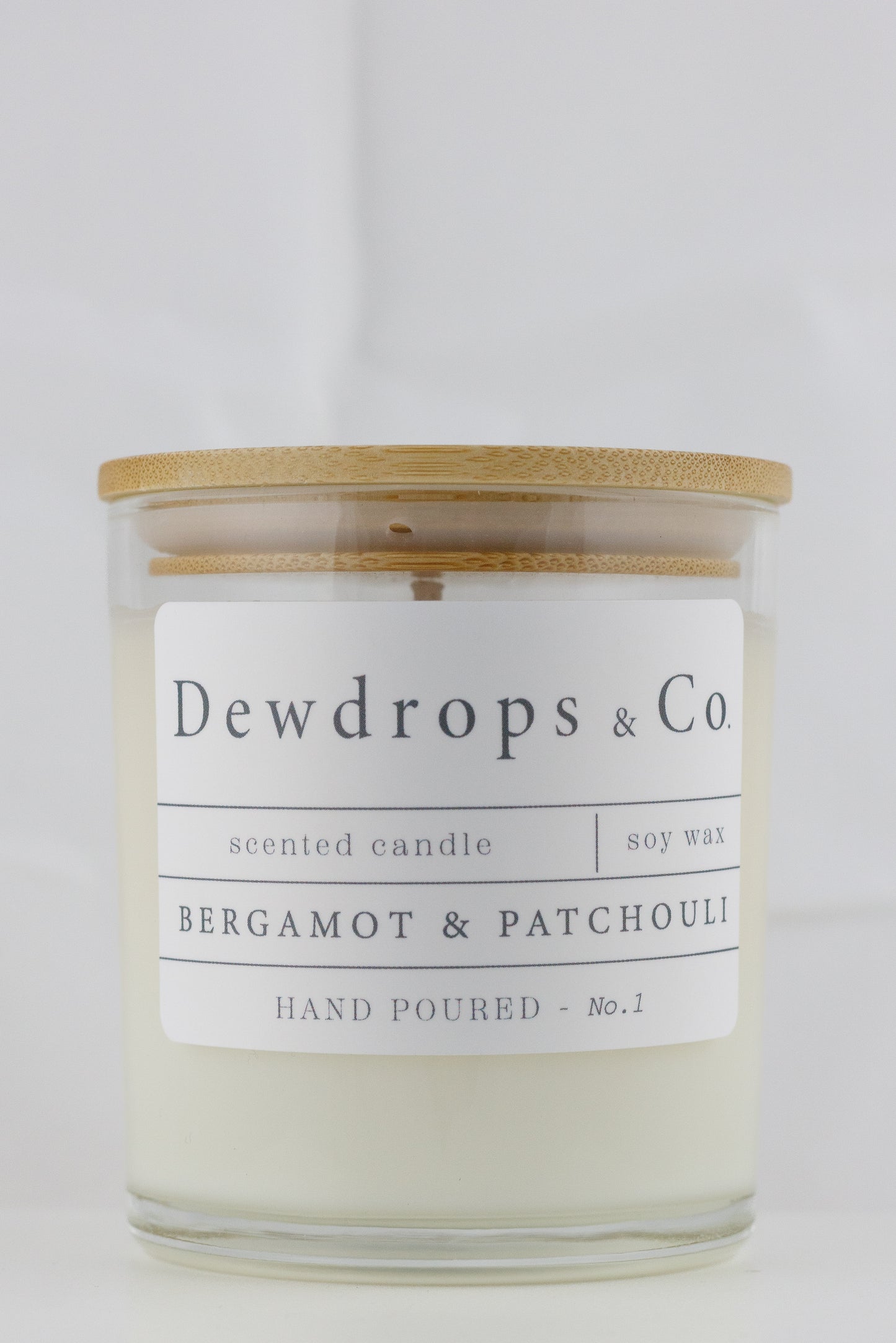 No.1 Bergamot & Pachouli Scented Candle