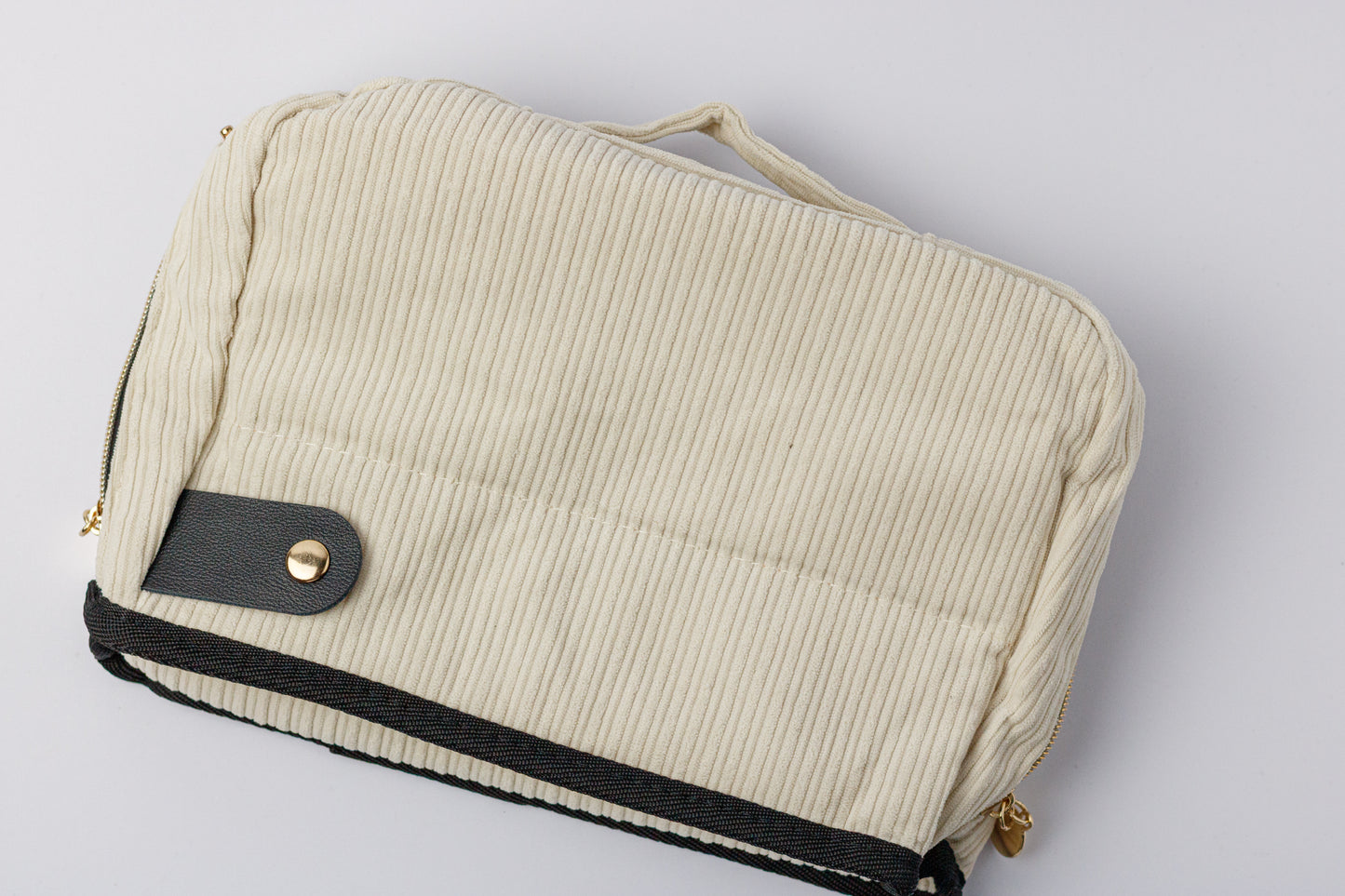 Corduroy Crochet Storage Bag