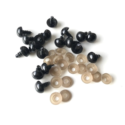 Black Safety Eyes (6 Sets)
