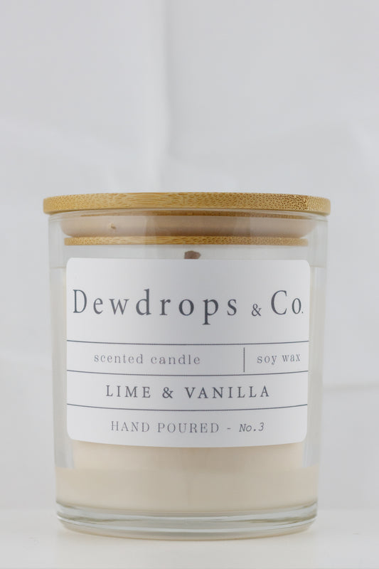 No.3 Lime & Vanilla Scented Candle