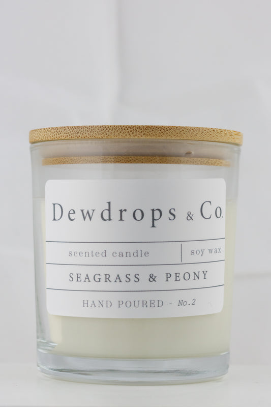 No.2 Seagrass & Peony Scented Candle