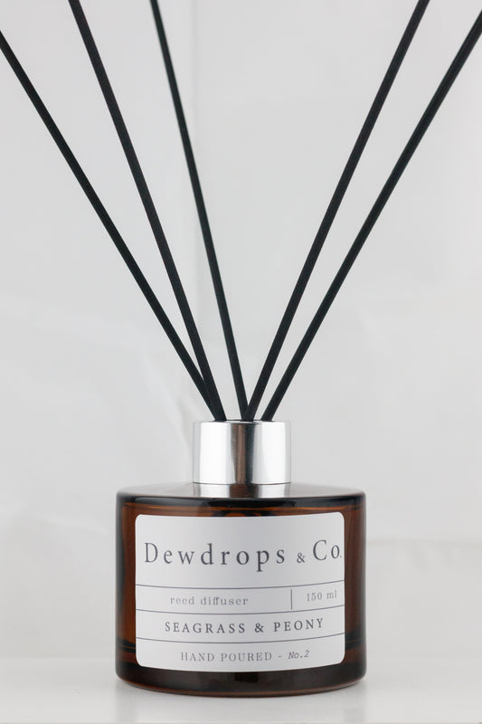 No.2 Seagrass & Peony Reed Diffuser - Amber